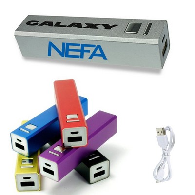 Aluminium Portable Power Banks 2600mAh